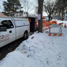 Water Main line replacement in Feb. 2020 Minneapolis, MN 0