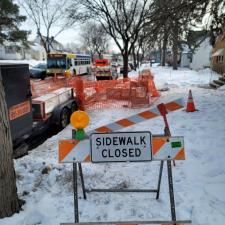 Water Main line replacement in Feb. 2020 Minneapolis, MN 1