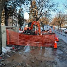 Water Main line replacement in Feb. 2020 Minneapolis, MN 21