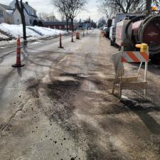 Water Main line replacement in Feb. 2020 Minneapolis, MN 35