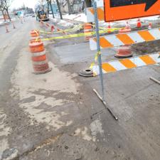 Water Main line replacement in Feb. 2020 Minneapolis, MN 53