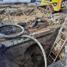 Water Main line replacement in Feb. 2020 Minneapolis, MN 62